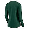Women's Fanatics Branded Green Green Bay Packers Freehand Long Sleeve V-Neck T-Shirt