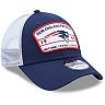 Youth New Era Navy/White New England Patriots Loyalty 9FORTY Trucker Snapback Hat