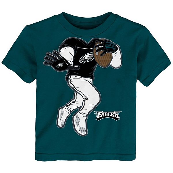 Toddler Philadelphia Eagles Midnight Green Yard Rush II T-Shirt