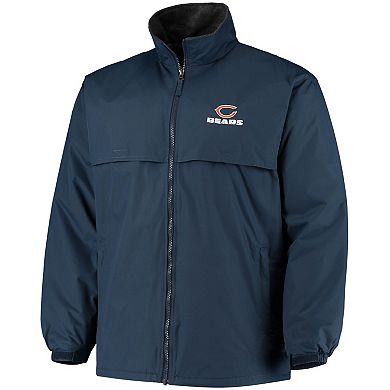 Men's Dunbrooke Navy Chicago Bears Triumph Fleece Full-Zip Jacket