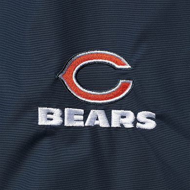 Men's Dunbrooke Navy Chicago Bears Triumph Fleece Full-Zip Jacket