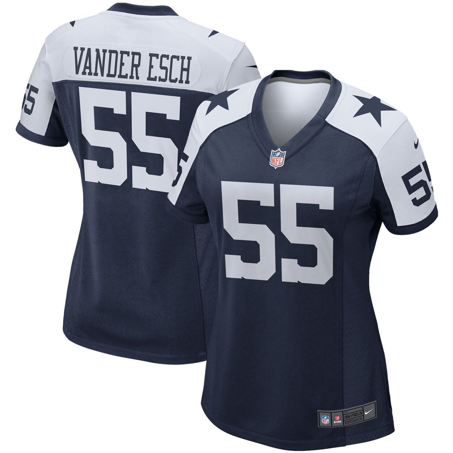 Men's Nike Leighton Vander Esch Dallas Cowboys White Color Rush Vapor Limited Jersey Size: 3XL