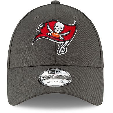 Men's New Era Pewter Tampa Bay Buccaneers The League Logo 9FORTY Adjustable Hat