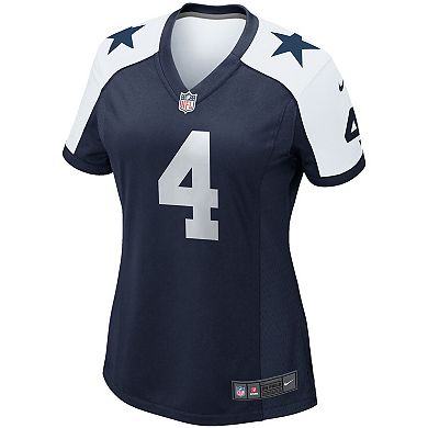 Women's Nike Dak Prescott Navy Dallas Cowboys Alternate Game Team Jersey