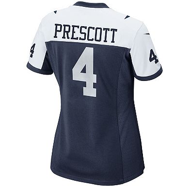 Women's Nike Dak Prescott Navy Dallas Cowboys Alternate Game Team Jersey
