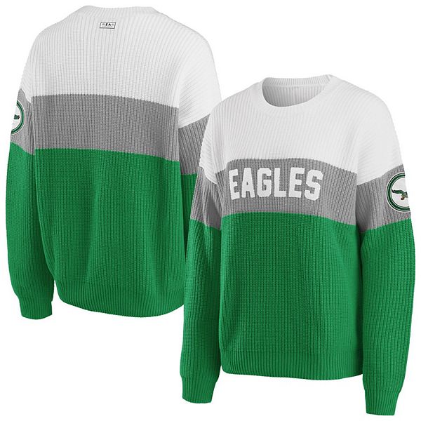 Philadelphia Eagles WEAR by Erin Andrews Women's Prep Crew Sweatshirt -  Green