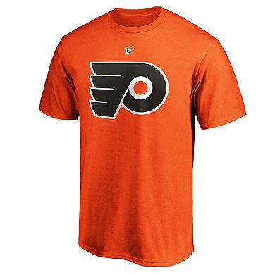Men's Fanatics Branded Paul Coffey Orange Philadelphia Flyers Authentic Stack Retired Player Name & Number T-Shirt