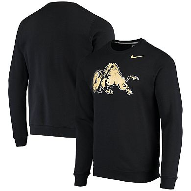 Men's Nike Black Colorado Buffaloes Vintage School Logo Pullover Sweatshirt