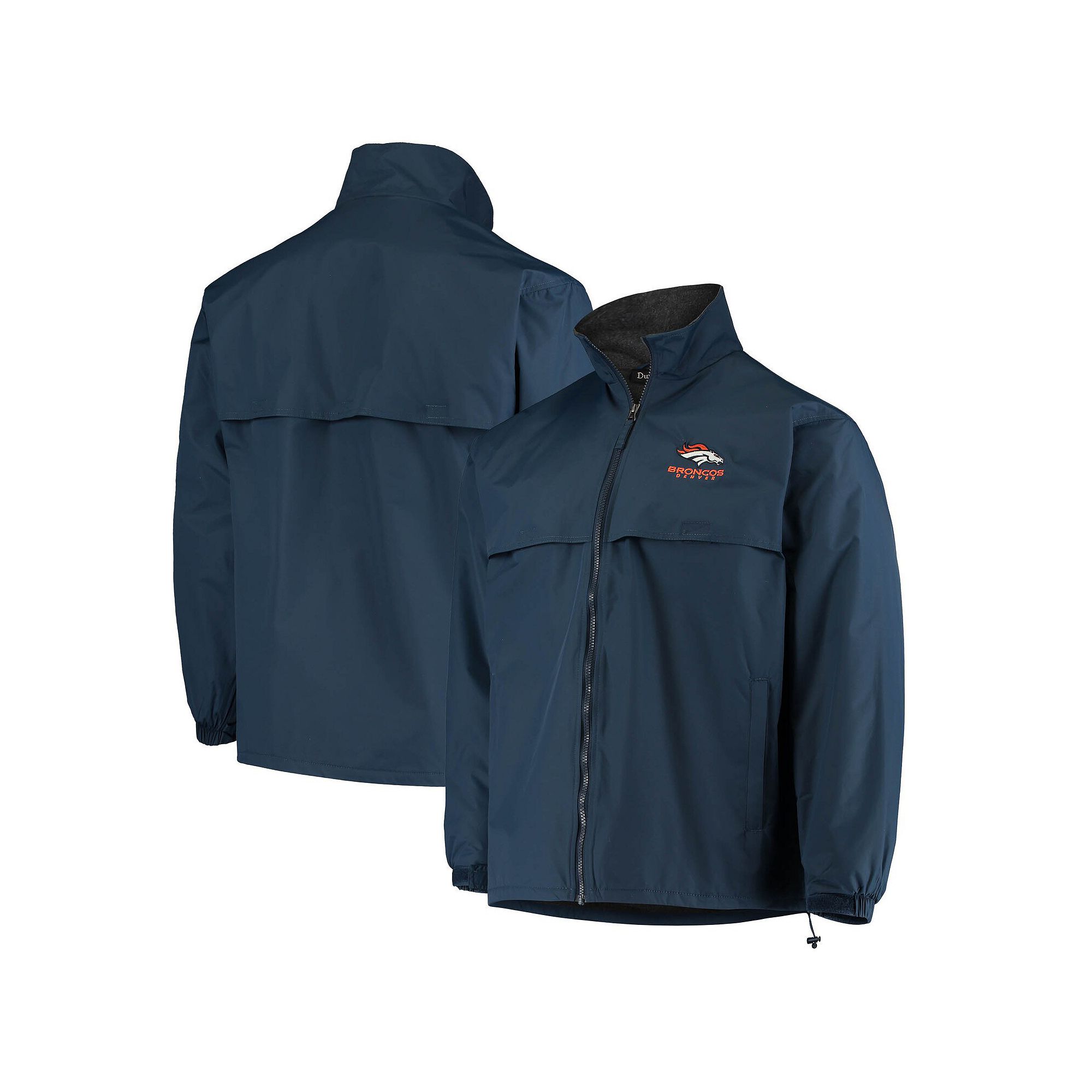 Mens Dunbrooke Navy Denver Broncos Triumph Fleece Full-Zip Jacket, Size: M