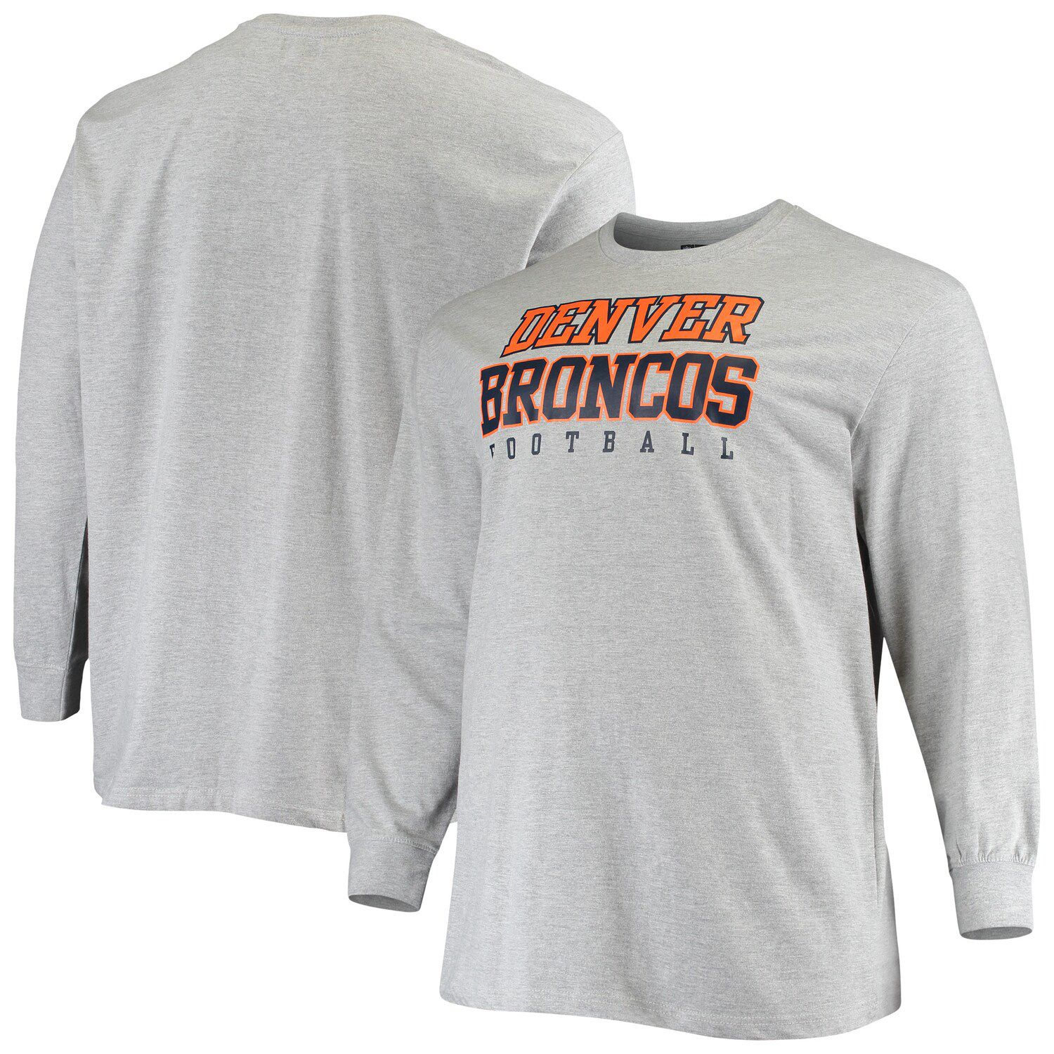 Starter Orange/White Denver Broncos Halftime Long Sleeve T-Shirt