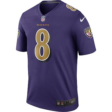 Men's Nike Lamar Jackson Purple Baltimore Ravens Legend Player Performance Top