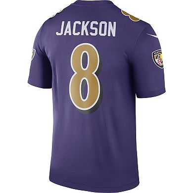 Men's Nike Lamar Jackson Purple Baltimore Ravens Legend Player Performance Top