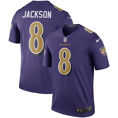 Men's Nike Lamar Jackson Purple Baltimore Ravens Legend Player Performance Top