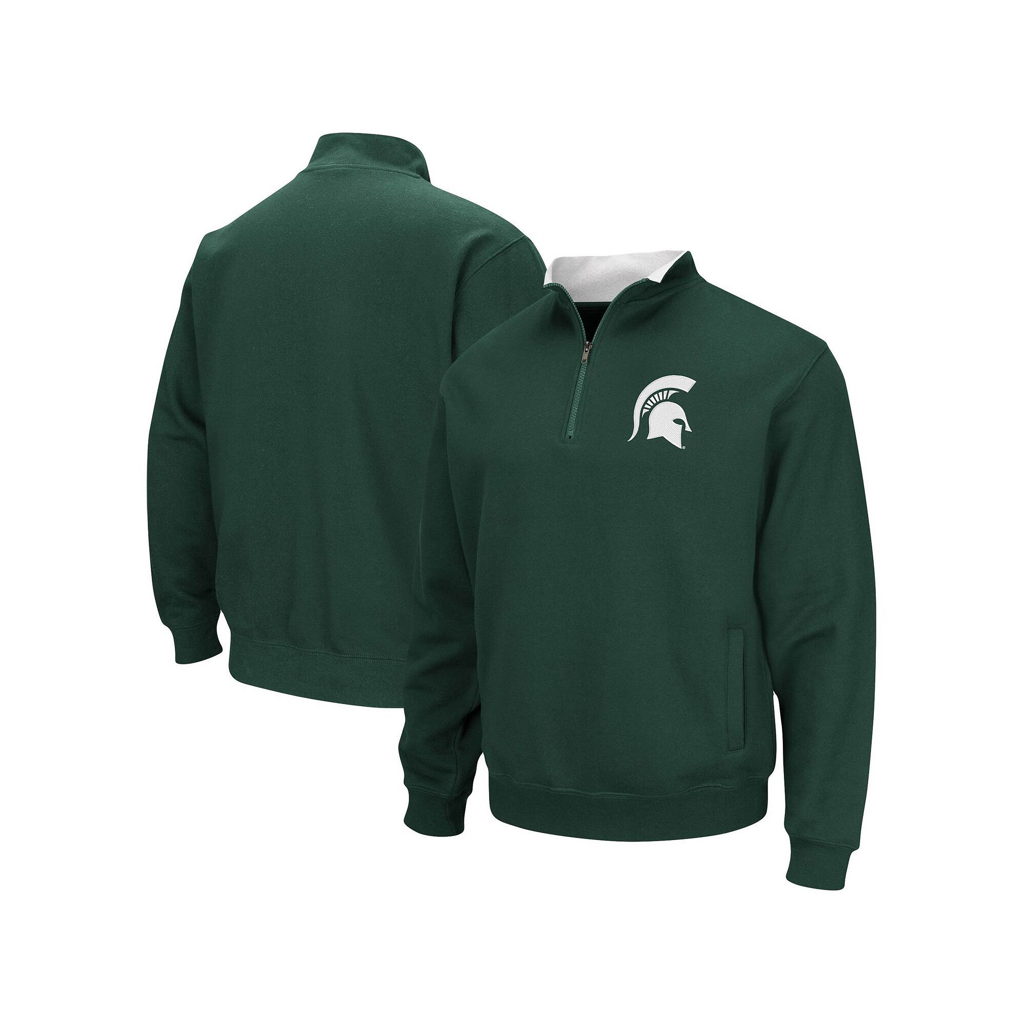 Mens Colosseum Green Michigan State Spartans Big & Tall Tortugas Quarter-Z