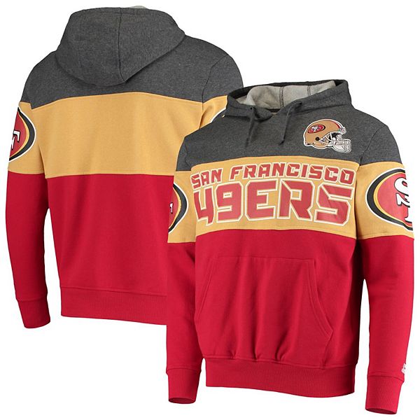 Starter 49ers Raglan Long Sleeve Hoodie T-Shirt