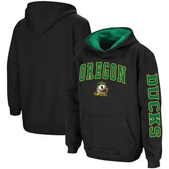 Youth Colosseum Black Oregon Ducks 2-Hit Team Pullover Hoodie
