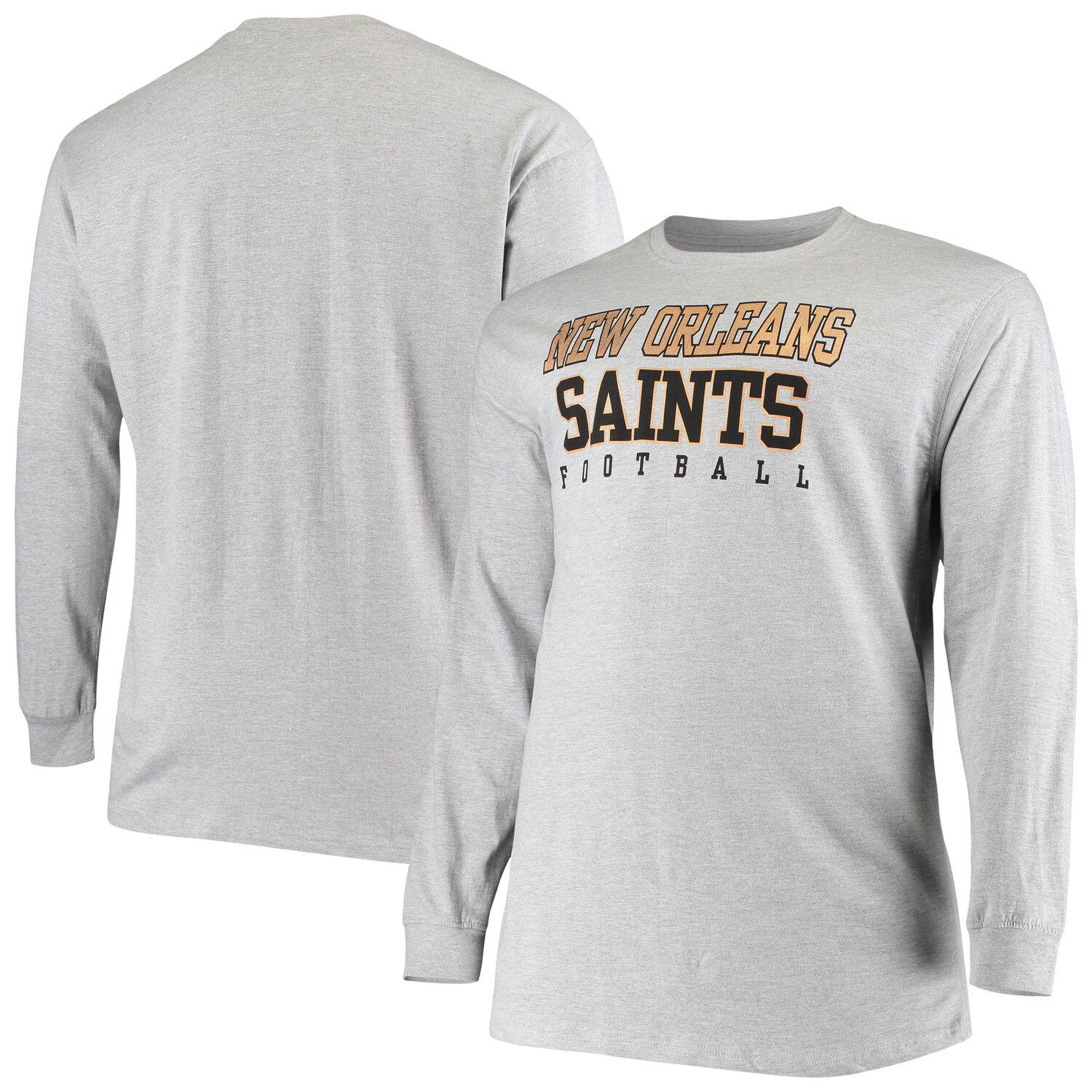 Men's Nike Black/Charcoal New Orleans Saints Performance Raglan Long Sleeve  T-Shirt