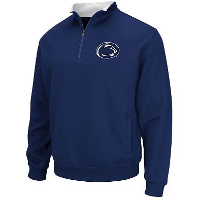 Men's Colosseum Navy Penn State Nittany Lions Big & Tall Tortugas Quarter-Zip Jacket