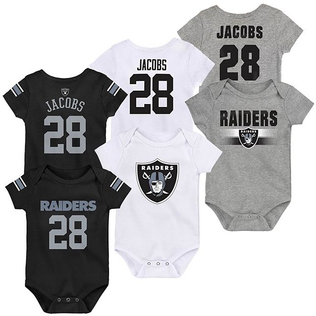 Las Vegas Raiders Baby Girl Outfit, 3pc Set