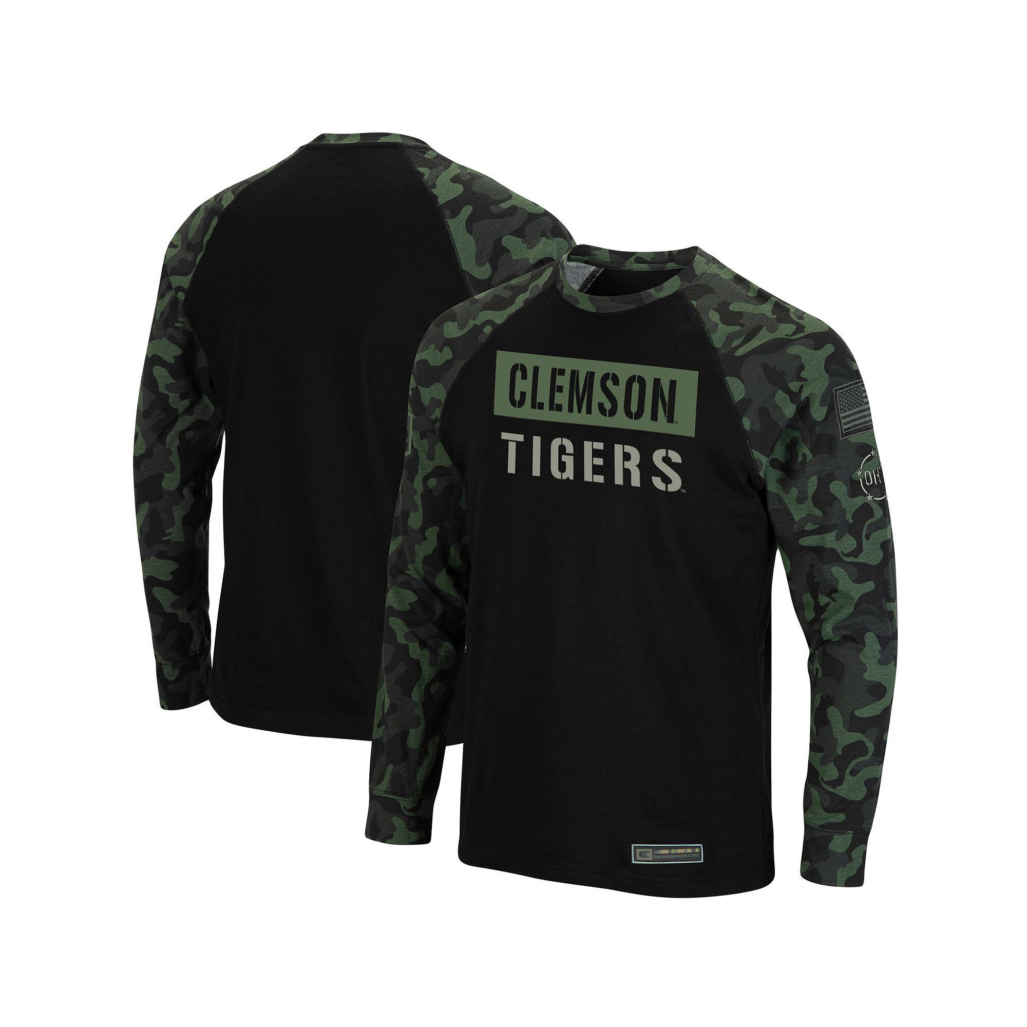 Mens Colosseum Black/Camo Clemson Tigers OHT Military Appreciation Big & T