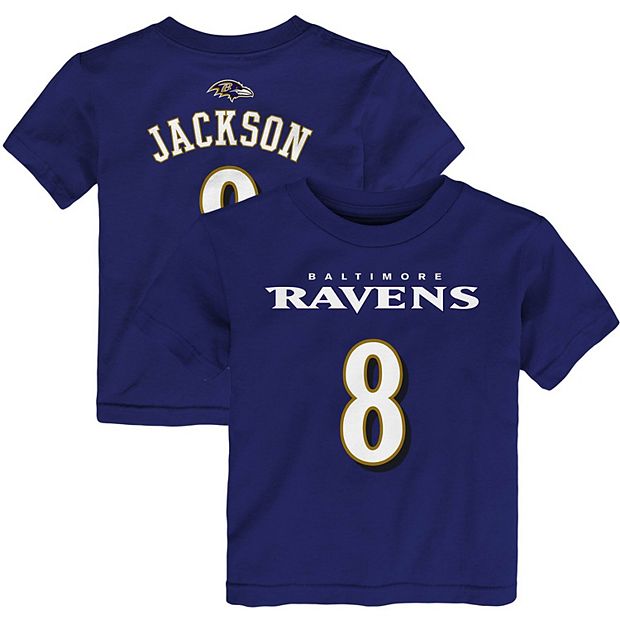 Youth Nike Lamar Jackson Purple Baltimore Ravens Player Pride Name