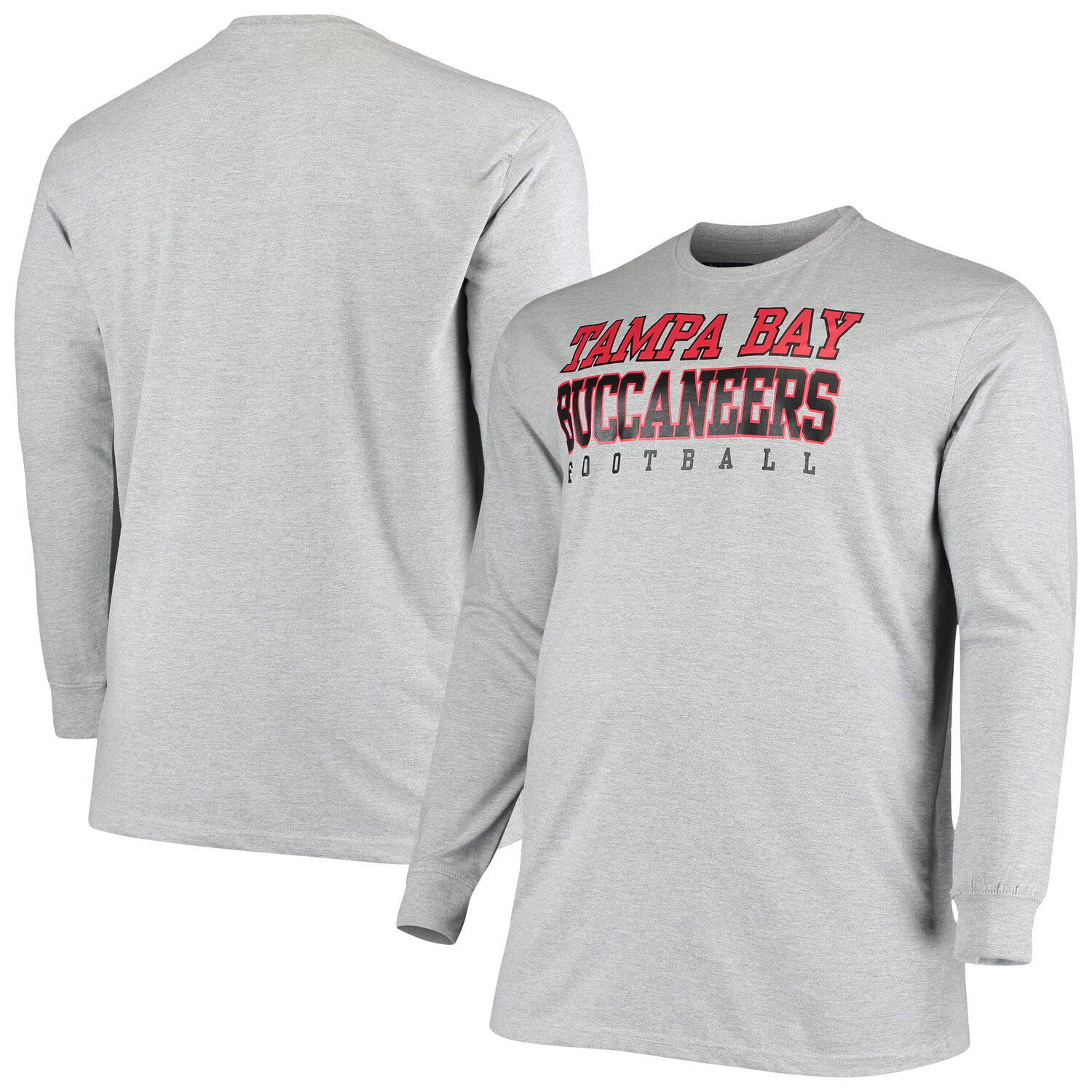 Youth Red Tampa Bay Buccaneers Heritage Long Sleeve Hoodie T-Shirt