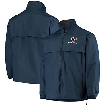 Men's Dunbrooke Navy Houston Texans Triumph Fleece Full-Zip Jacket