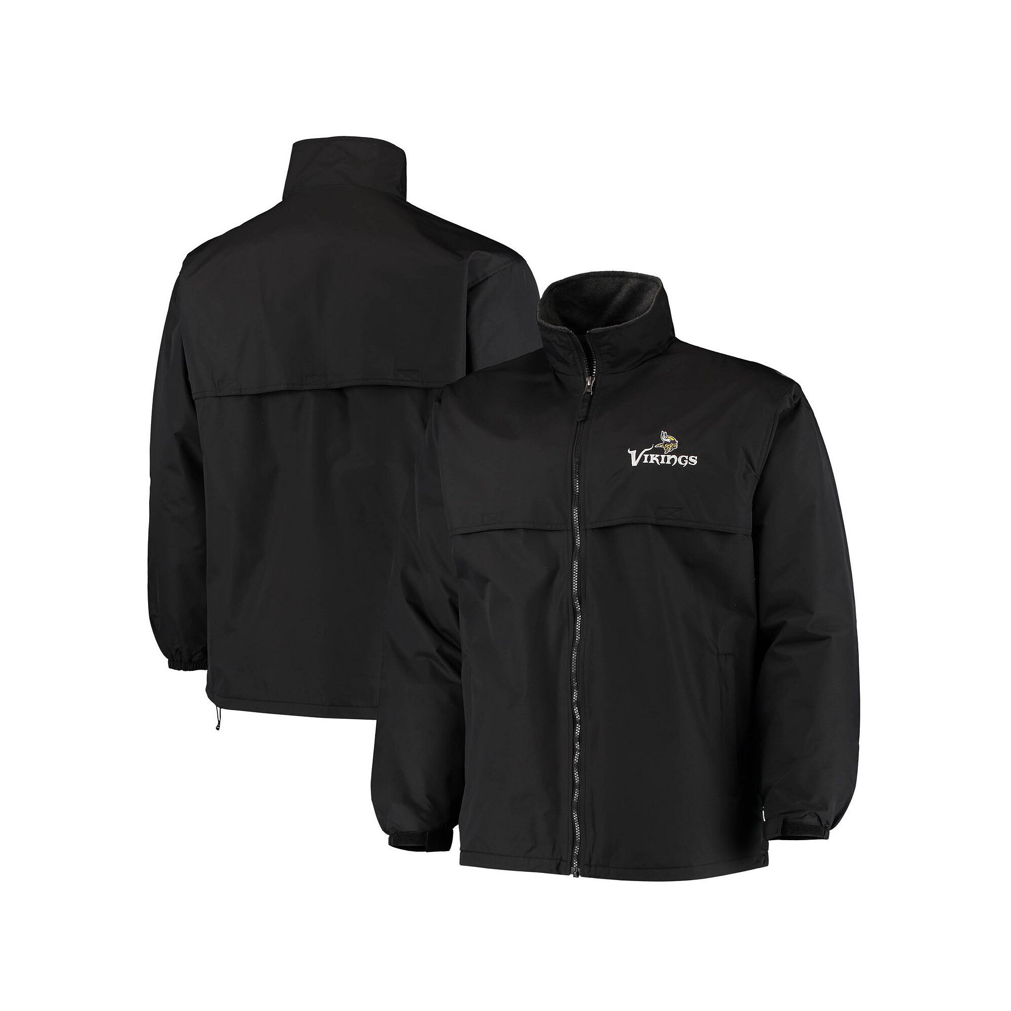 Mens Dunbrooke Black Minnesota Vikings Triumph Fleece Full-Zip Jacket, Siz