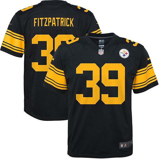 Youth Nike Minkah Fitzpatrick Black Pittsburgh Steelers Color Rush Game  Jersey
