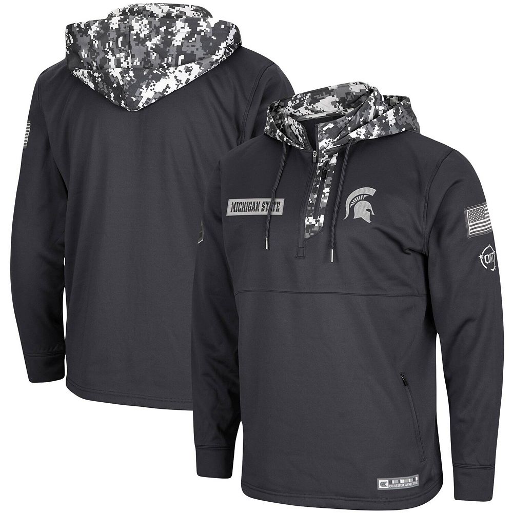 Men's Colosseum Charcoal Michigan State Spartans OHT Military
