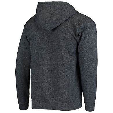 Men's Starter Charcoal Los Angeles Rams Primary Logo Full-Zip Hoodie