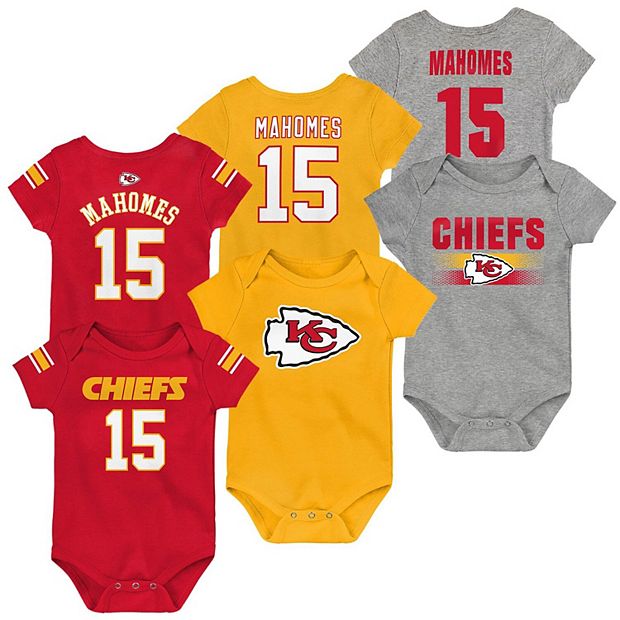 Youth Kansas City Chiefs Patrick Mahomes Yellow Fashion Name