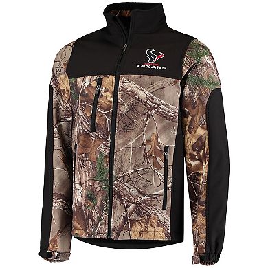 Men's Dunbrooke Realtree Camo/Black Houston Texans Circle Hunter Softshell Full-Zip Jacket