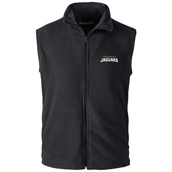 Men's Black Jacksonville Jaguars Houston Fleece Full-Zip Vest
