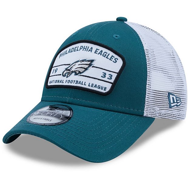 Youth New Era Midnight Green/White Philadelphia Eagles Loyalty 9FORTY  Trucker Snapback Hat