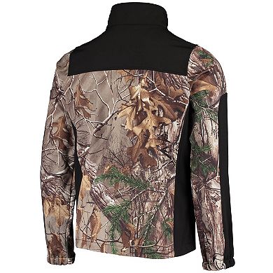 Men's Dunbrooke Realtree Camo/Black Los Angeles Rams Circle Hunter Softshell Full-Zip Jacket