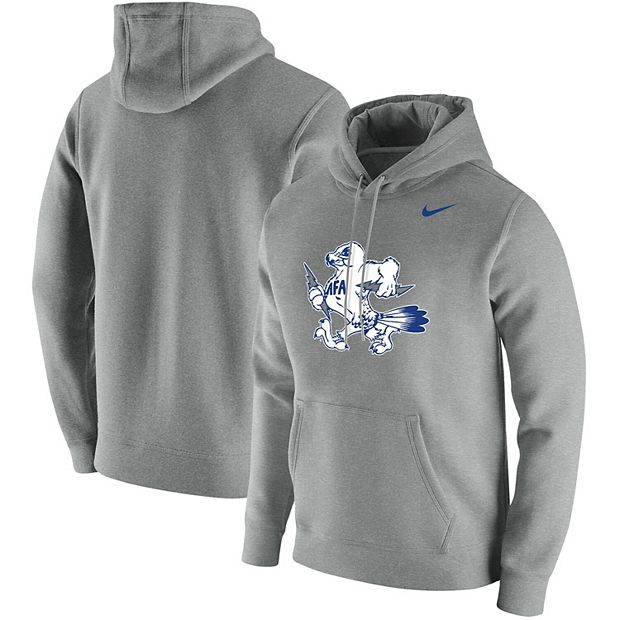 Men's Nike Heathered Gray Air Force Falcons Vintage School Logo Pullover  Hoodie