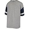 Junior's Heathered Gray/Navy Dallas Cowboys Let's Huddle Burnout V-Neck T-Shirt