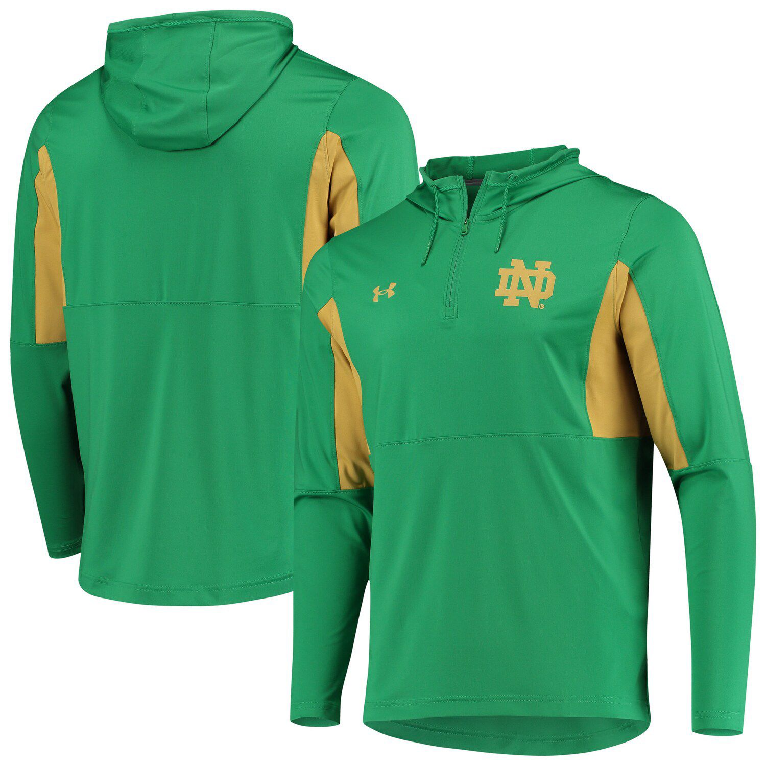 notre dame under armour quarter zip