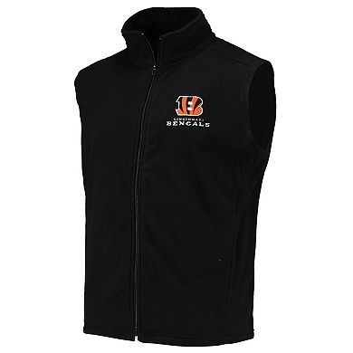 Men's Black Cincinnati Bengals Houston Fleece Full-Zip Vest