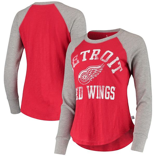 Women's long sleeve store red wings shirt