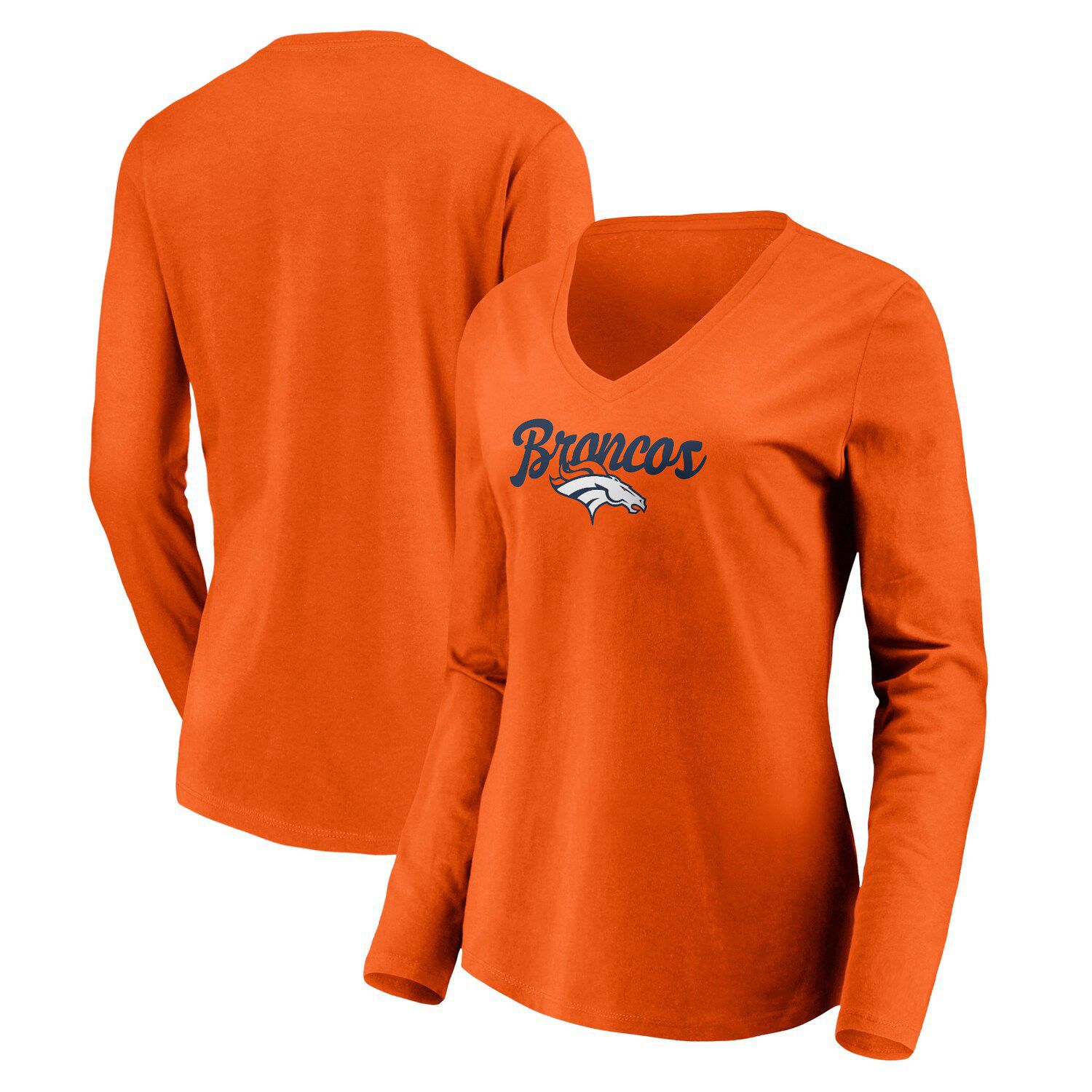 denver broncos long sleeve shirt womens