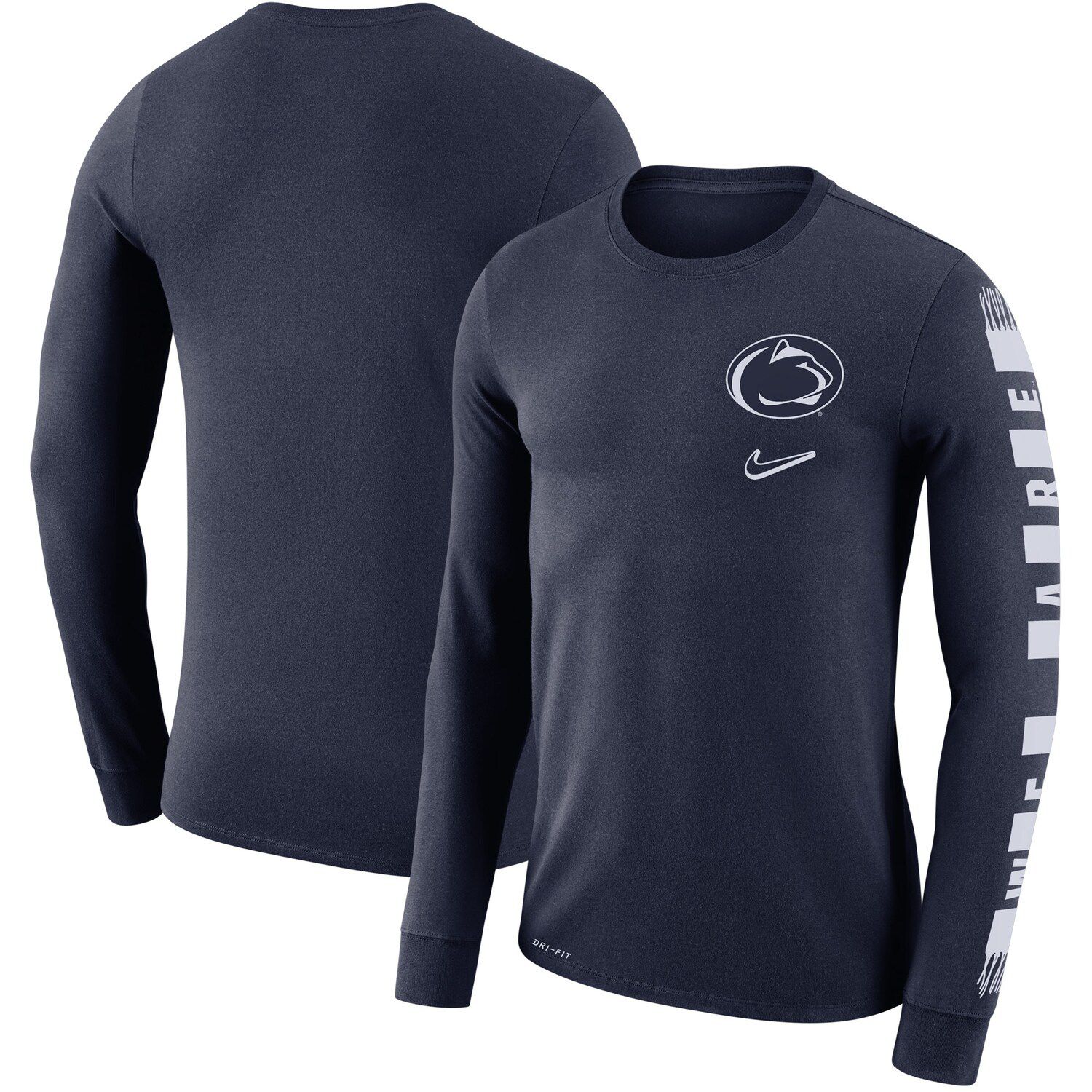 Nike Breathe Women's Penn State PSU Football Long Sleeve Jersey Shirt Large  L