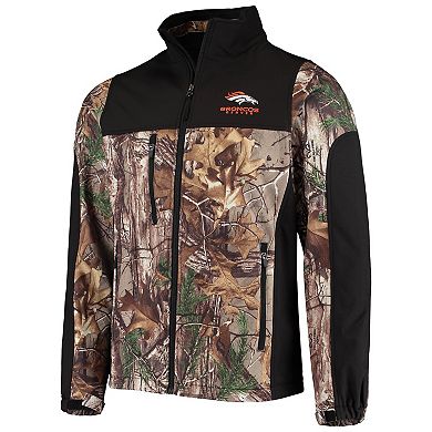 Men's Dunbrooke Realtree Camo/Black Denver Broncos Circle Hunter Softshell Full-Zip Jacket