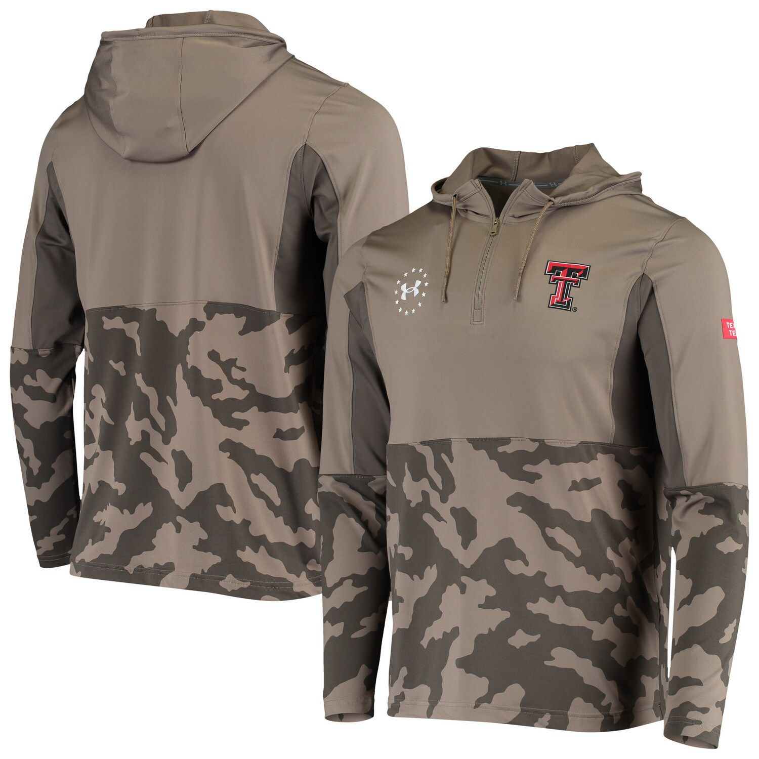 under armour camo half zip pullover