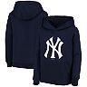 Youth Navy New York Yankees Primary Team Logo Pullover Hoodie