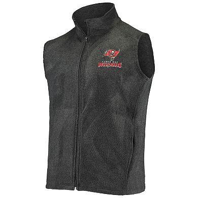 Men's Gray Tampa Bay Buccaneers Houston Fleece Full-Zip Vest