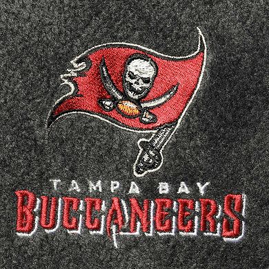Men's Gray Tampa Bay Buccaneers Houston Fleece Full-Zip Vest
