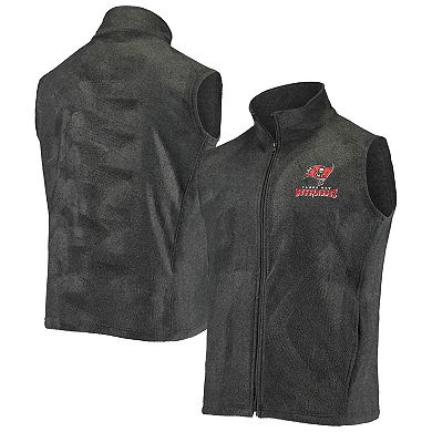 Men's Gray Tampa Bay Buccaneers Houston Fleece Full-Zip Vest