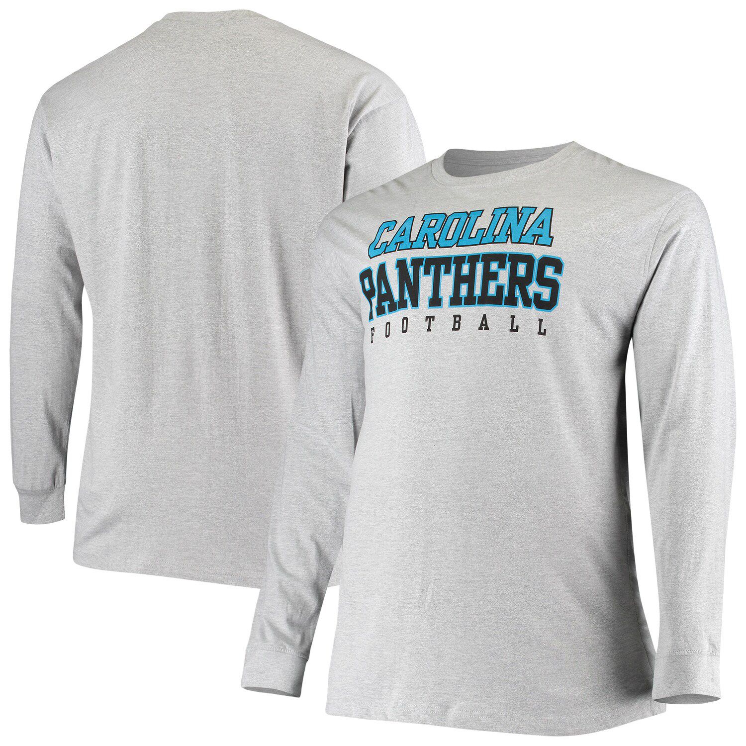 Carolina Panthers New Era Current Raglan Long Sleeve T-Shirt - Blue